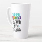 Spanischlehrer nur wegen Vollzeit-Mehrarbeit Milchtasse (Linke Ecke)