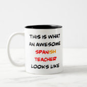 Spanischlehrer, phantastisch zweifarbige tasse (Links)