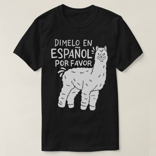 Spanischlehrerin Llama T-Shirt (Design vorne)