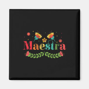 Spanischlehrerin Mehrsprachige Zweisprachige Teetr Magnet