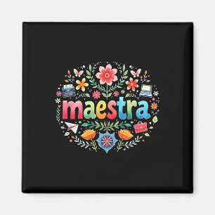 Spanischlehrerin Mexikanisch Lehrerin Mexiko Lehre Magnet