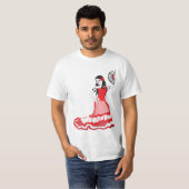 Spanischtänzer dia de Los Muertos T-Shirt (Vorne ganz)