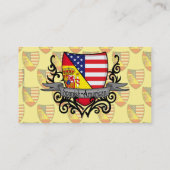 Spanish-amerikanische Schild-Flagge Visitenkarte (Rückseite)