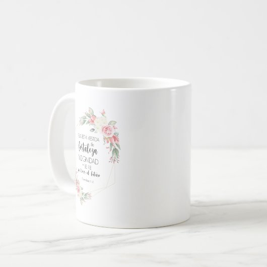 Spanish bible verse Taza Kaffeetasse (Vorderseite Links)