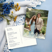 Spanish Blue Shades Overlay Vellum Shapes Photo Postkarte