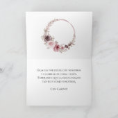 Spanish Boho Wedding Dankeschön Karte (Innenseite)