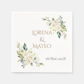 Spanish Boho Wedding Napkins Serviette (Vorderseite)