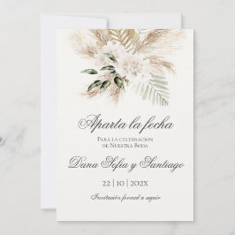 Spanish Boho Wedding Save the Date