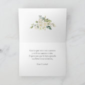 Spanish Boho Wedding Thank you card Dankeskarte (Innenseite)