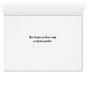 Spanish Buen Viaje Bon Voyage Rabbit (Innenansicht Horizontal (Unten))