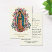 Spanish Catholic Guadalupe Wedding Holy Card (Schreibtisch)