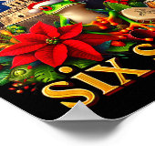 Spanish Christmas Funny Puerto Rico Boricua Coqui  Poster (Ecke)