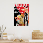 Spanish Civil War Poster Comrade! Work and fight (Küche)