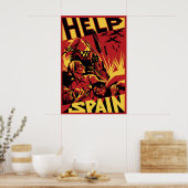 Spanish Civil War Poster Help Spain! Second (Küche)