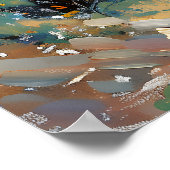 Spanish coastal town  poster (Ecke)