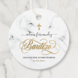 Spanish De Bautizo Gracias Gold Geschenkanhänger