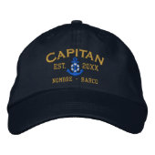 SPANISH El Capitan Style Easy to Personalize Bestickte Baseballkappe (Vorderseite)