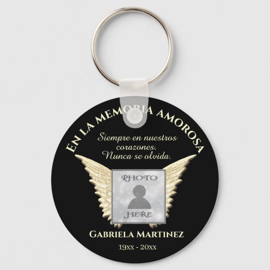SPANISH En memoria Schlüsselanhänger (Vorderseite)