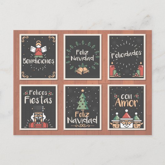 SPANISH FELIZ NAVIDAD CHRISTMAS CARD FEIERTAGSPOSTKARTE (Vorderseite)