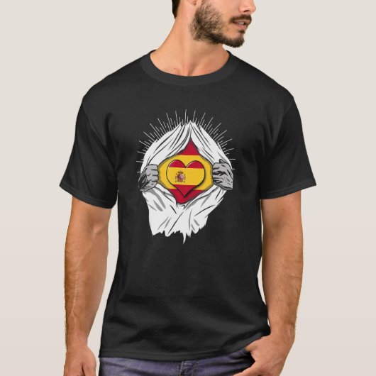 Spanish flag home of Spain T-Shirt (Vorderseite)