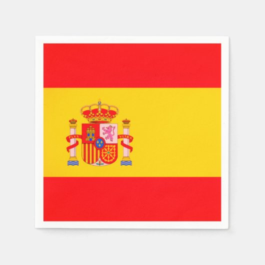 Spanish Flag Paper Napkins Serviette (Vorderseite)