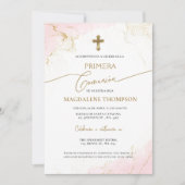 Spanish Girl First Holy Communion Primera Comunion Einladung (Vorderseite)