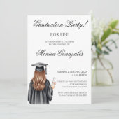 Spanish graduation  einladung (Stehend Vorderseite)