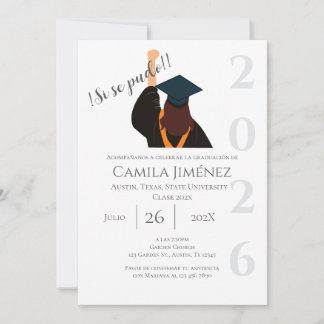 Spanish Graduation Invitation: Class of 2026 Einladung