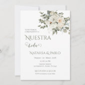 Spanish Greenery Wedding Einladung (Vorderseite)