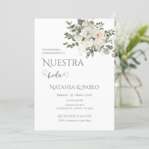 Spanish Greenery Wedding Einladung