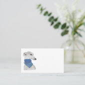 SPANISH GREYHOUND VISITENKARTE (Stehend Vorderseite)