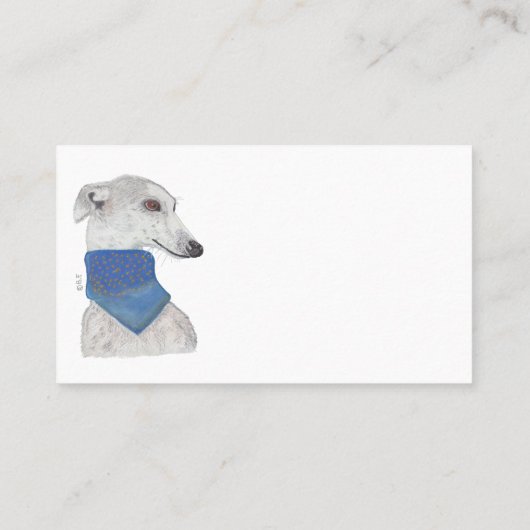 SPANISH GREYHOUND VISITENKARTE (Rückseite)