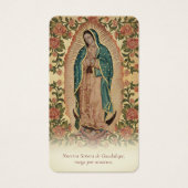 Spanish Guadalupe Funeral Sympathy Prayer Card (Vorderseite)