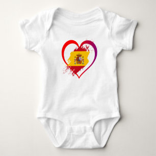 Spanish Heart Baby Strampler