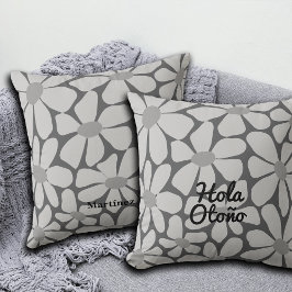 Spanish Hello Autumn Fall Vibes Personalisieren Kissen