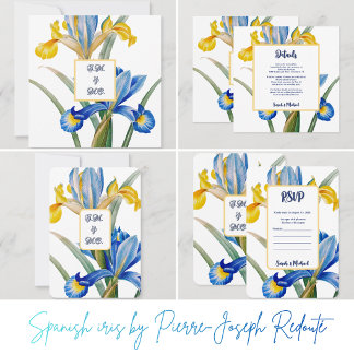 Spanish iris by Pierre-Joseph Redouté Save The Date