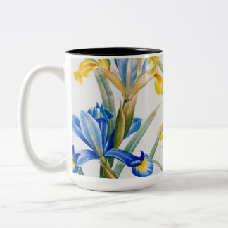 Spanish iris by Pierre-Joseph Redouté Zweifarbige Tasse