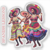SPANISH LESSONS AUFKLEBER (Vorderseite)