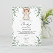 Spanish Little Angel Einladung (Stehend Vorderseite)