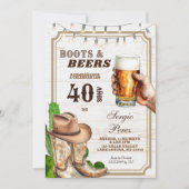 Spanish Mexican Cowboy Adult Man Einladung (Vorderseite)