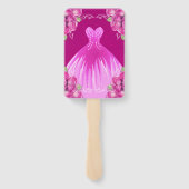 SPANISH PINK ROSES QUINCEAÑERA | FÄCHER (Rückseite)