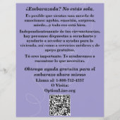 Spanish Pregnancy Help/After Abortion Care Flyer (Vorne)