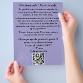 Spanish Pregnancy Help/After Abortion Care Flyer (Hand)