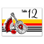 Spanish Souvenirs Classic Stripe Landschaft Tischnummer (Rückseite)