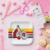 Spanish Souvenirs Classic Stripe Platz Pappteller (Party)