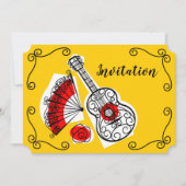 Spanish Souvenirs Corners Einladung horizontal (Vorderseite)