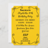 Spanish Souvenirs Corners Einladung vertikal (Rückseite)