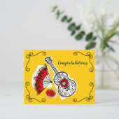 Spanish Souvenirs Corners Herzlichen Glückwunsch Postkarte (Stehend Vorderseite)