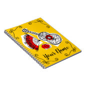 Spanish Souvenirs Corners Name Notebook Notizblock (Rechte Seite)