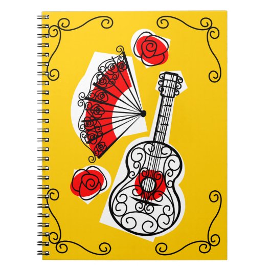 Spanish Souvenirs Corners Notebook Notizblock (Vorderseite)